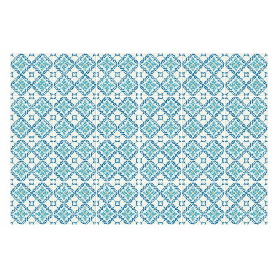 Konyha csempe matrica Geometrikus virágmotívumok