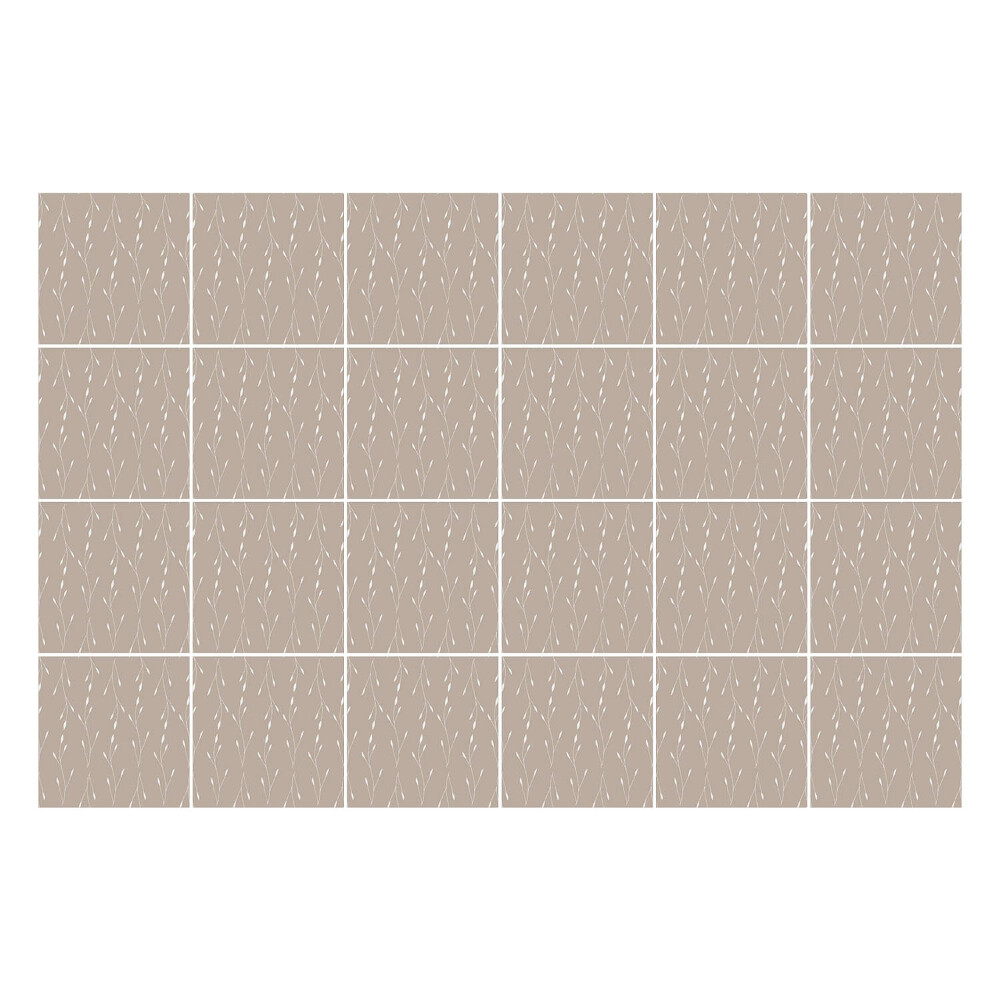 Fali csempe matrica Finom levelek egy sorban