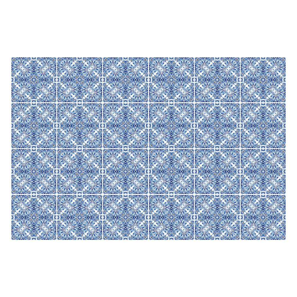 Konyha csempe matrica Virágdíszek klasszikus stílusban