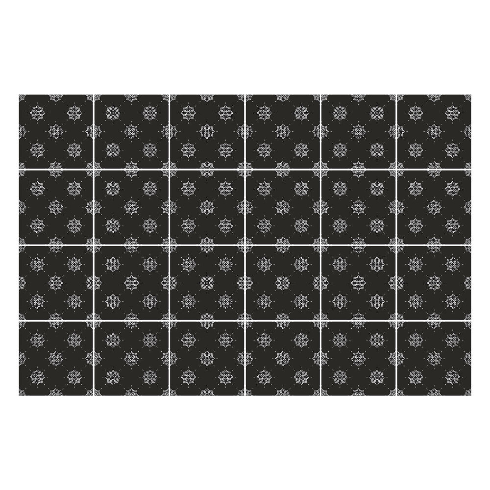 Fali csempe matrica Geometriai alakzatok rácsban