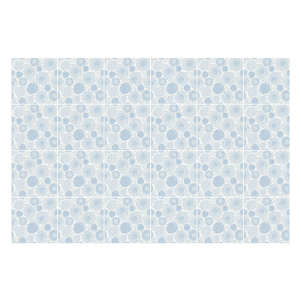 Csempe dekor matrica Finom spirálok és hullámok