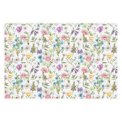 Csempe dekor matrica Virágos rét motívum