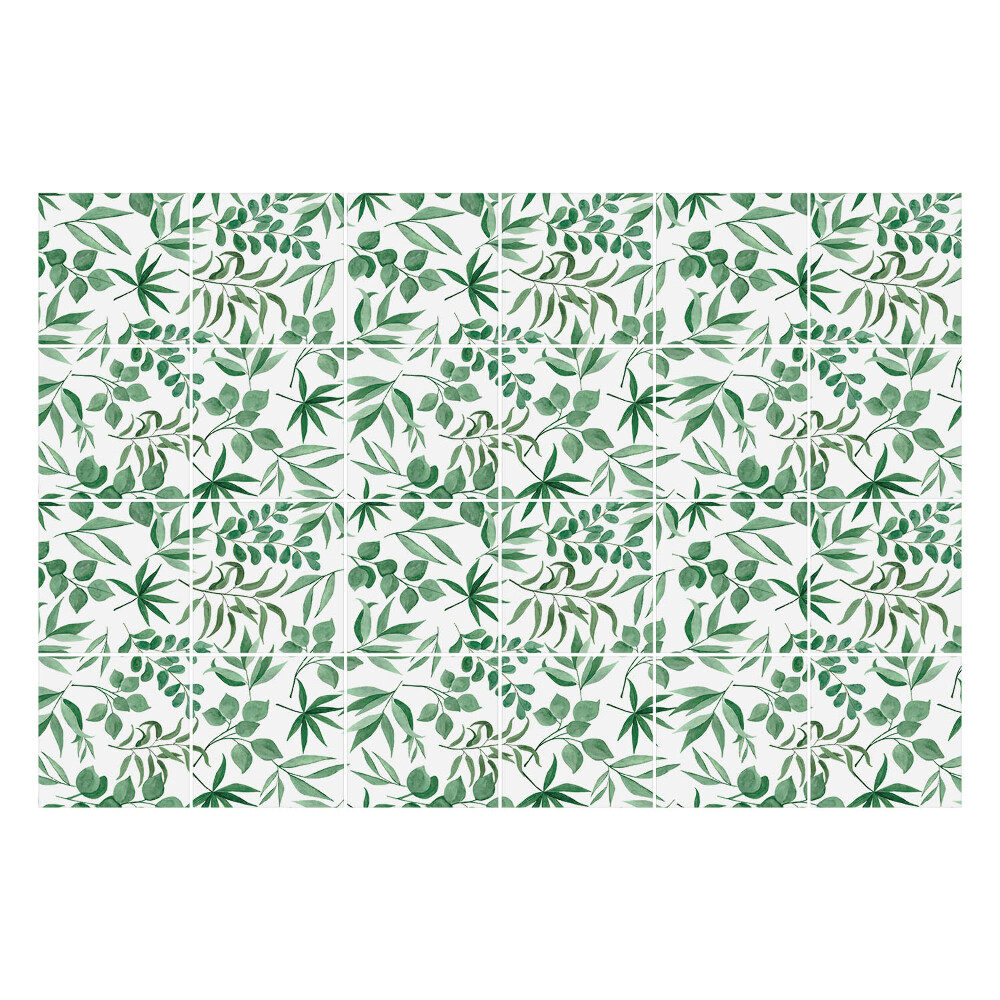 Csempe dekor matrica Növényi levélmotívumok