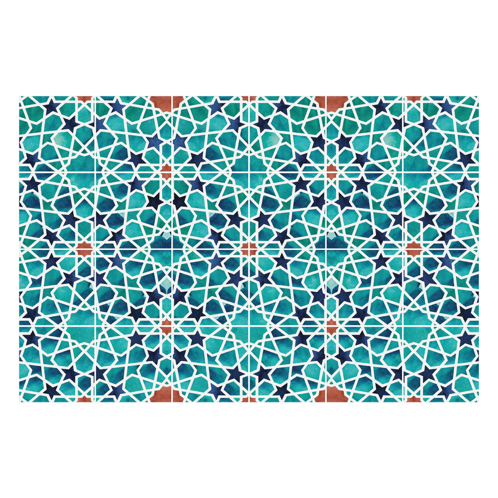 Fali csempe matrica Geometriai csillagok és rombuszok