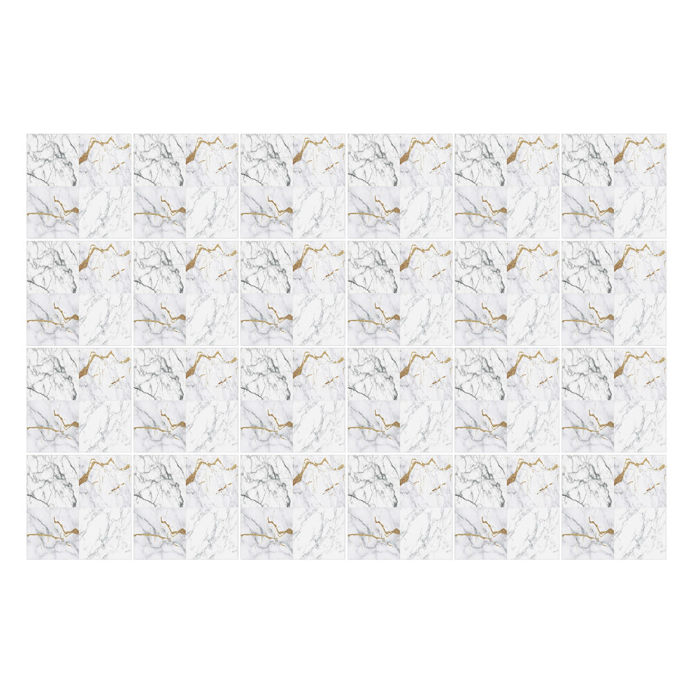 Konyha csempe matrica Márványhullámok hangsúlyos díszítéssel