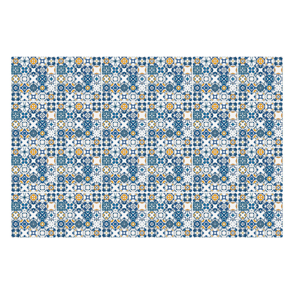 Csempe dekor matrica Virágmotívumok hálóban