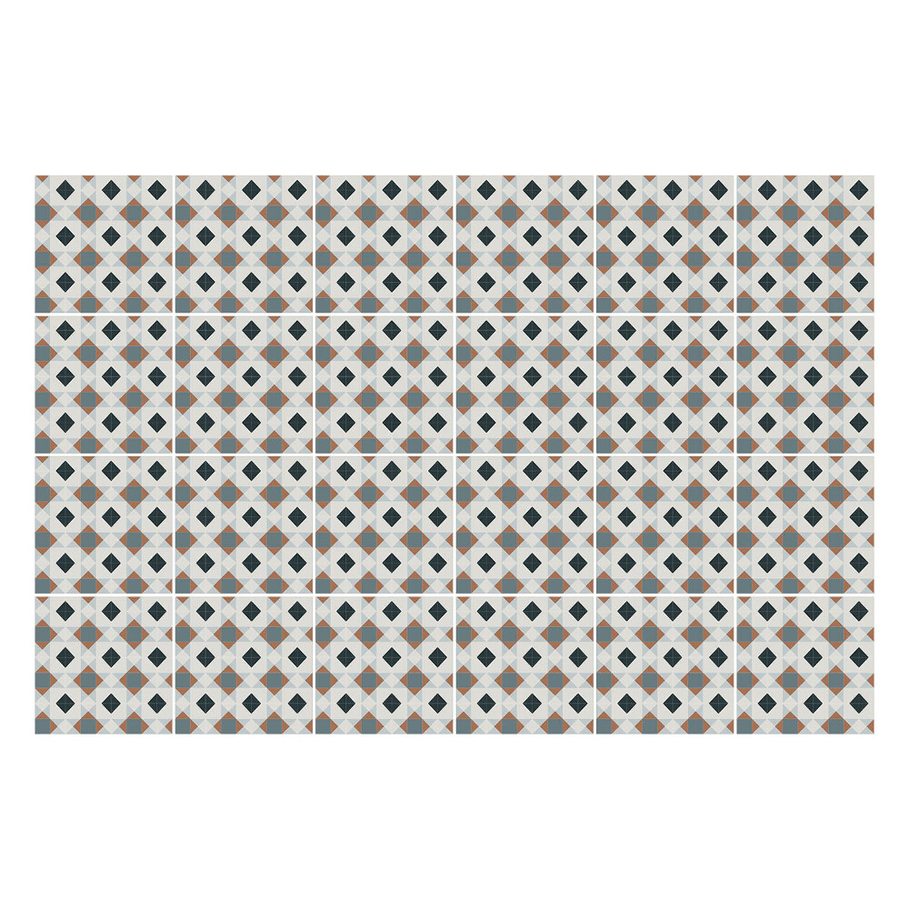 Csempe dekor matrica Gyémántrács-elrendezések