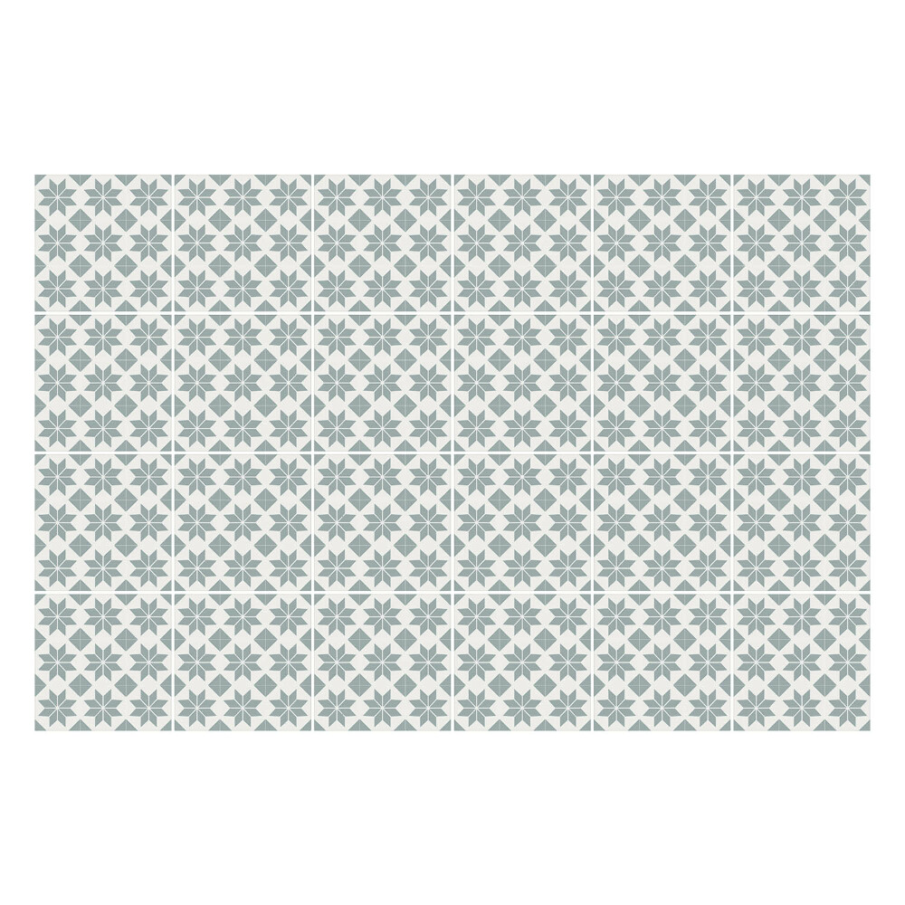 Fali csempe matrica Geometrikus virágok hálóban