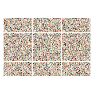 Csempe dekor matrica Dinamikus elrendezésű levelek