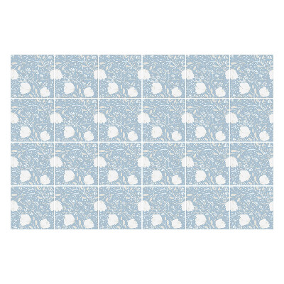 Fali csempe matrica Virágmotívum a háttérben