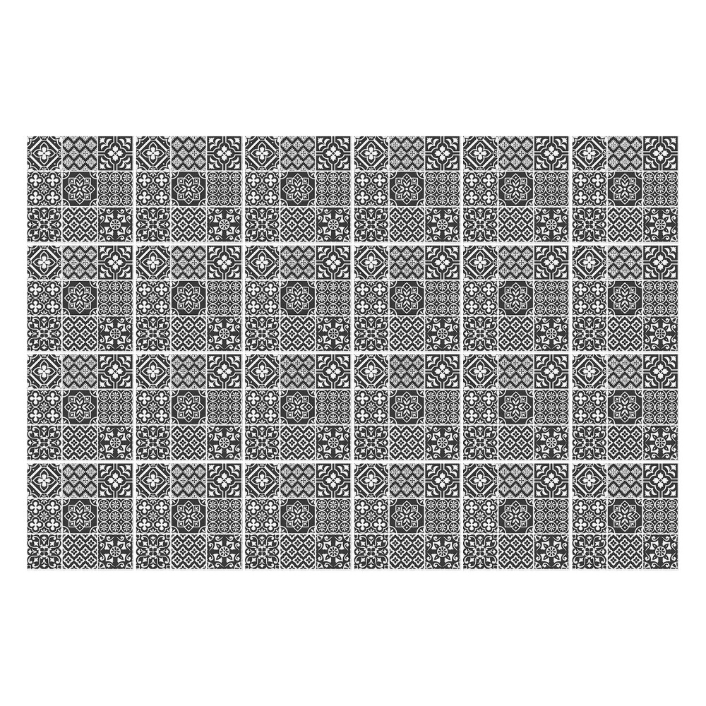 Konyha csempe matrica Geometrikus kockás motívumok