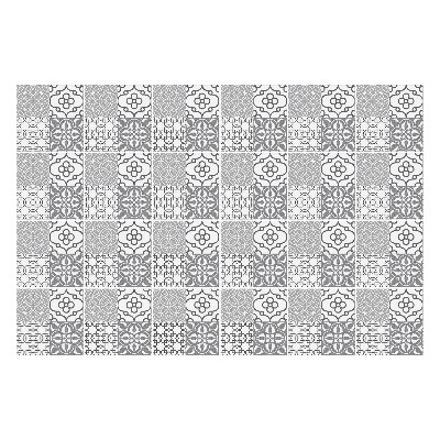 Fali csempe matrica Virágmotívumok hálóban