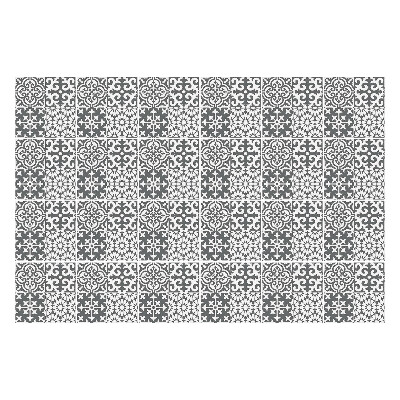 Konyha csempe matrica Klasszikus virágdíszek