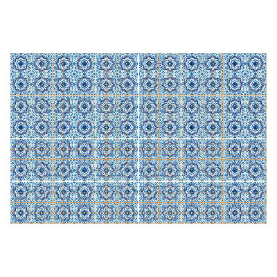 Fali csempe matrica Geometrikus virágmotívumok