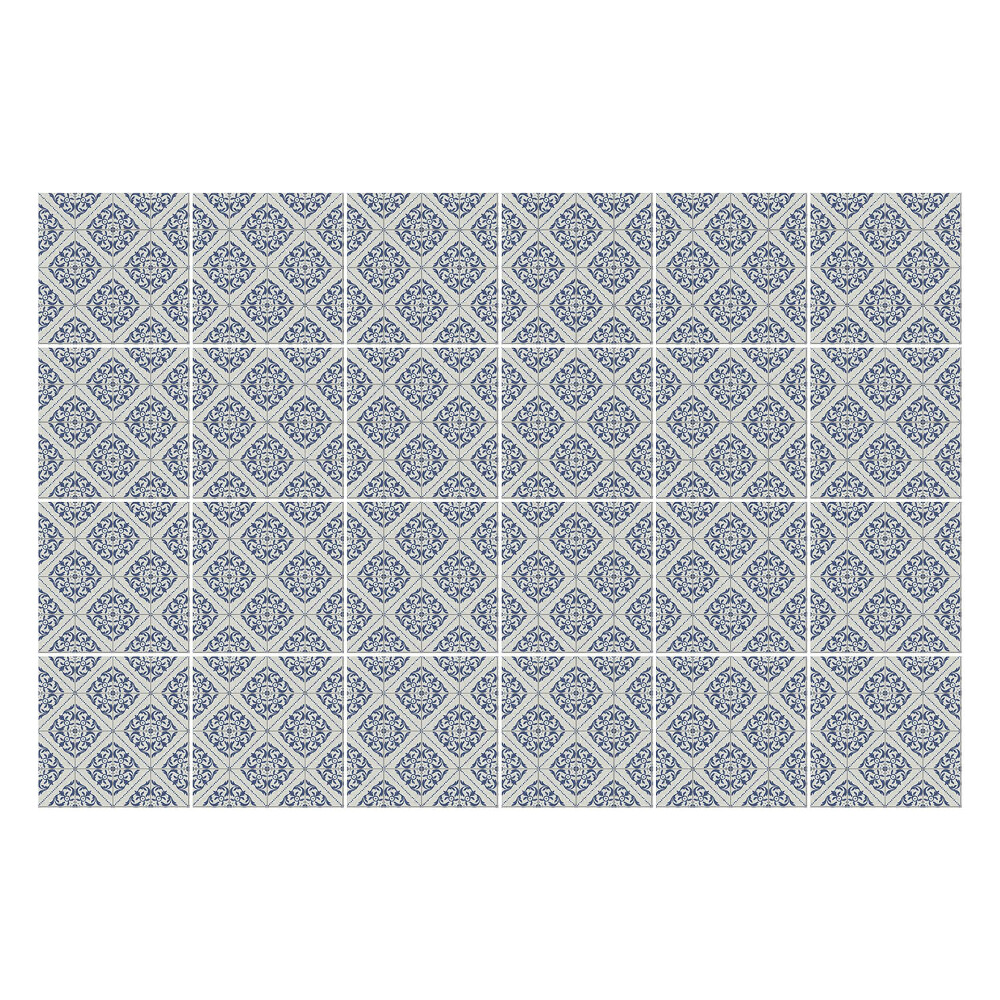 Csempe dekor matrica Virágos gyémánt dísz