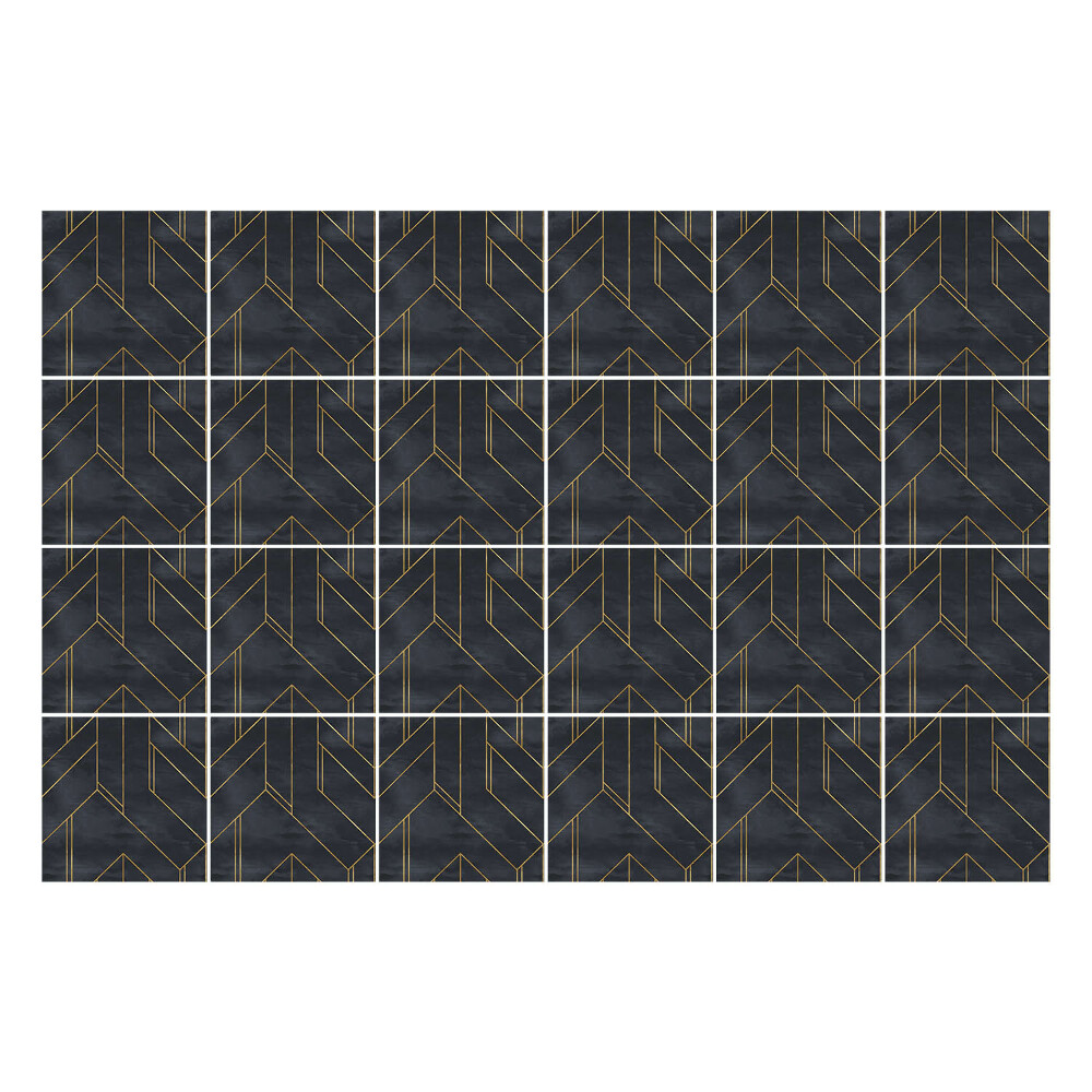 Konyha csempe matrica Cikcakk geometria