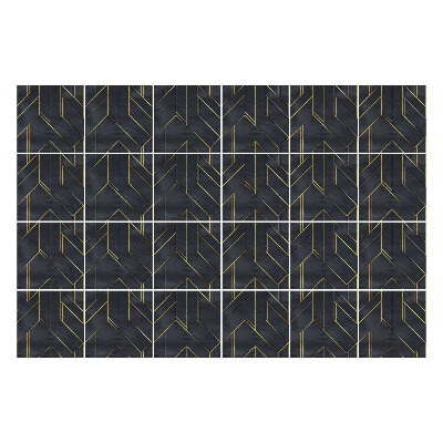 Konyha csempe matrica Cikcakk geometria