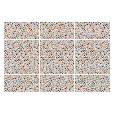 Konyha csempe matrica Absztrakt levelek és formák