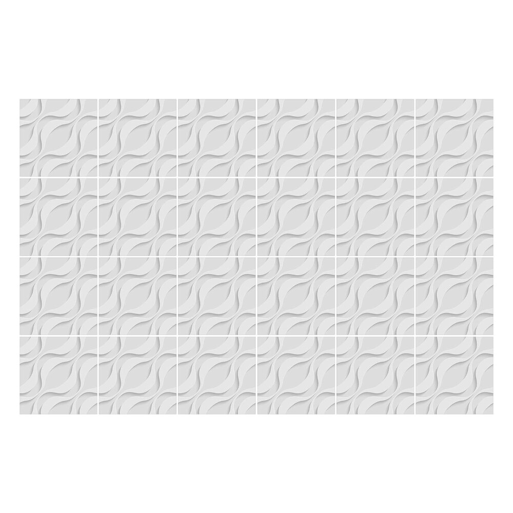 Konyha csempe matrica 3D hullámos motívumok