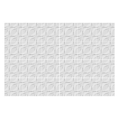 Konyha csempe matrica 3D hullámos motívumok