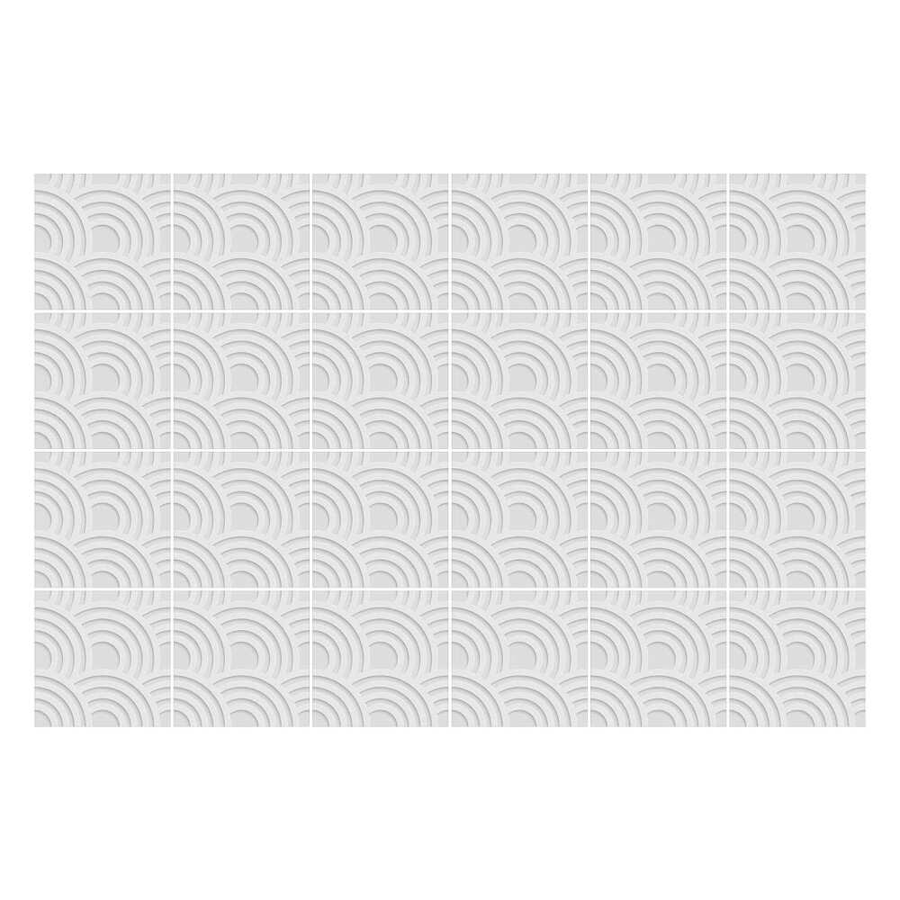 Csempe dekor matrica Divatos 3D ívek