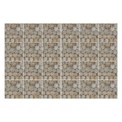 Fali csempe matrica Kerek fatörzsek