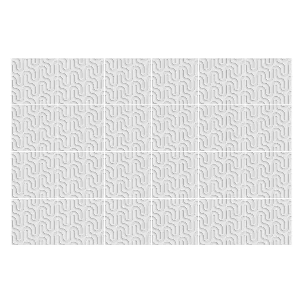 Csempe dekor matrica Hullámos vonalak az elrendezésben