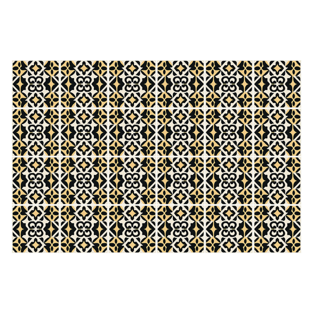 Fali csempe matrica Geometrikus virágmotívumok