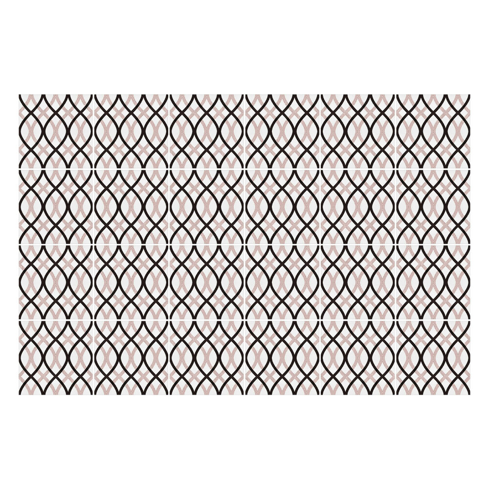 Csempe dekor matrica Összefonódó ovális formák