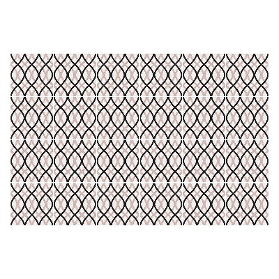 Csempe dekor matrica Összefonódó ovális formák