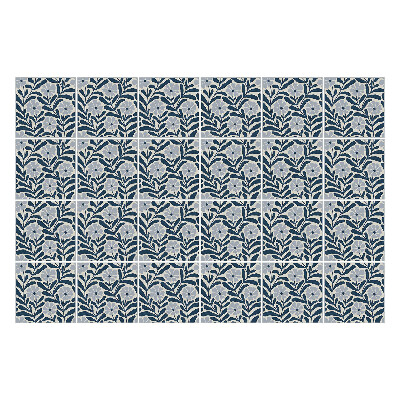 Konyha csempe matrica Virágminta