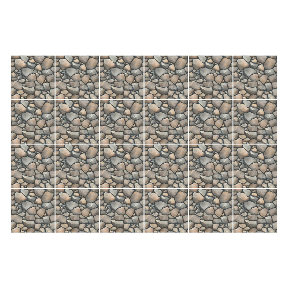 Csempe dekor matrica Természetes kövek az elrendezésben