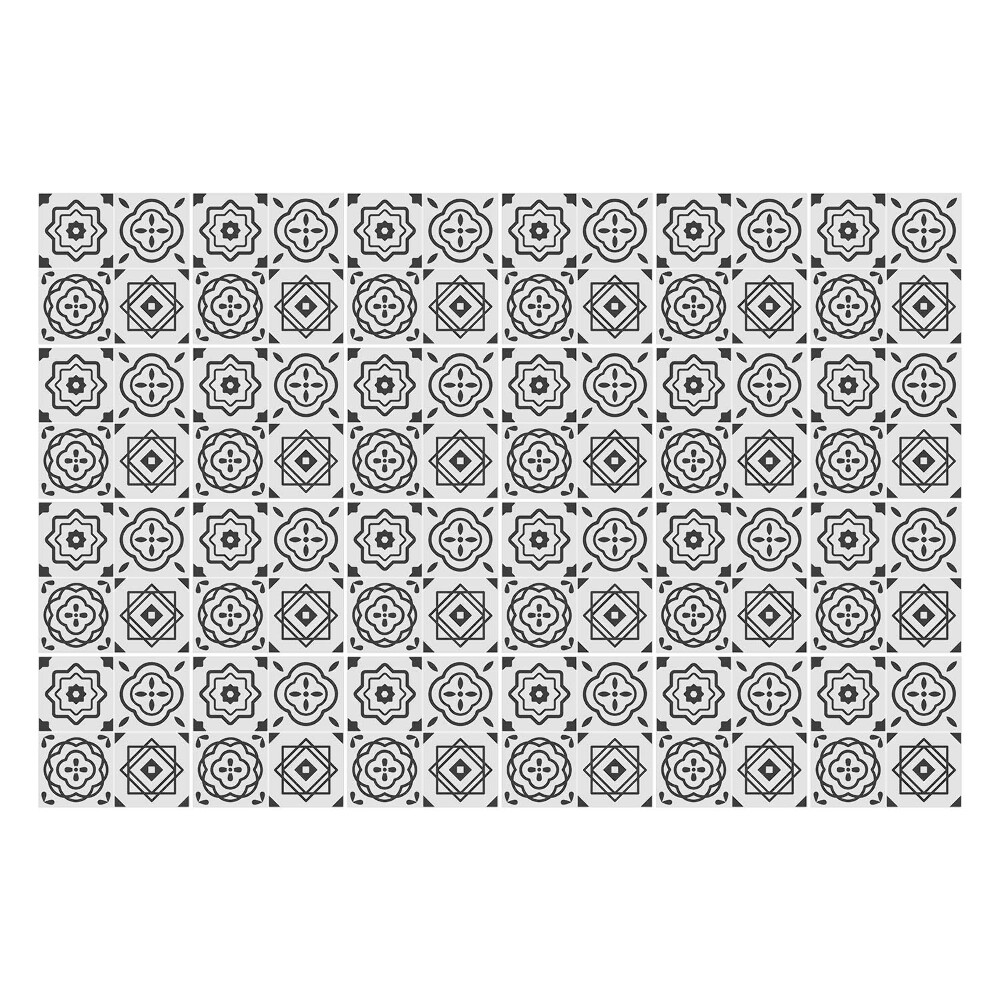 Fali csempe matrica Virágmotívumok hálóban