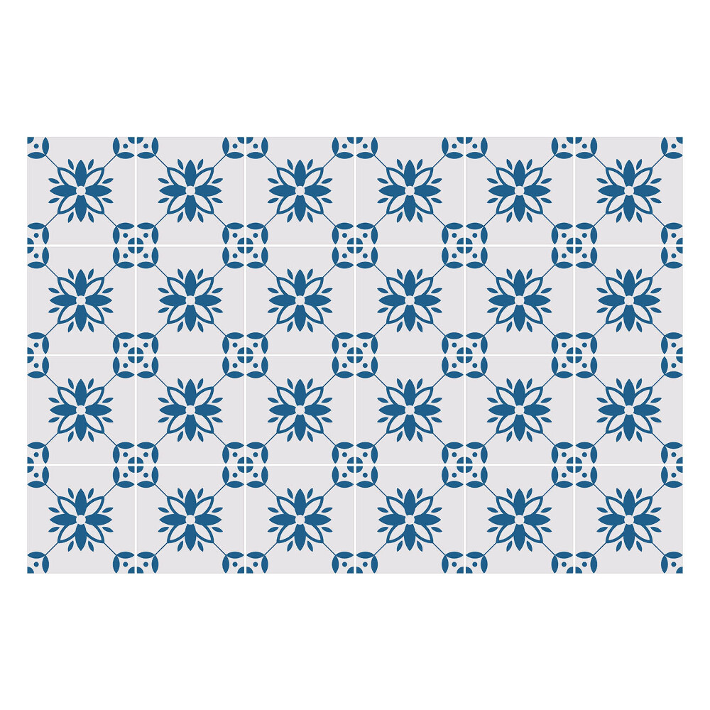 Konyha csempe matrica Virágmotívumok hálóban