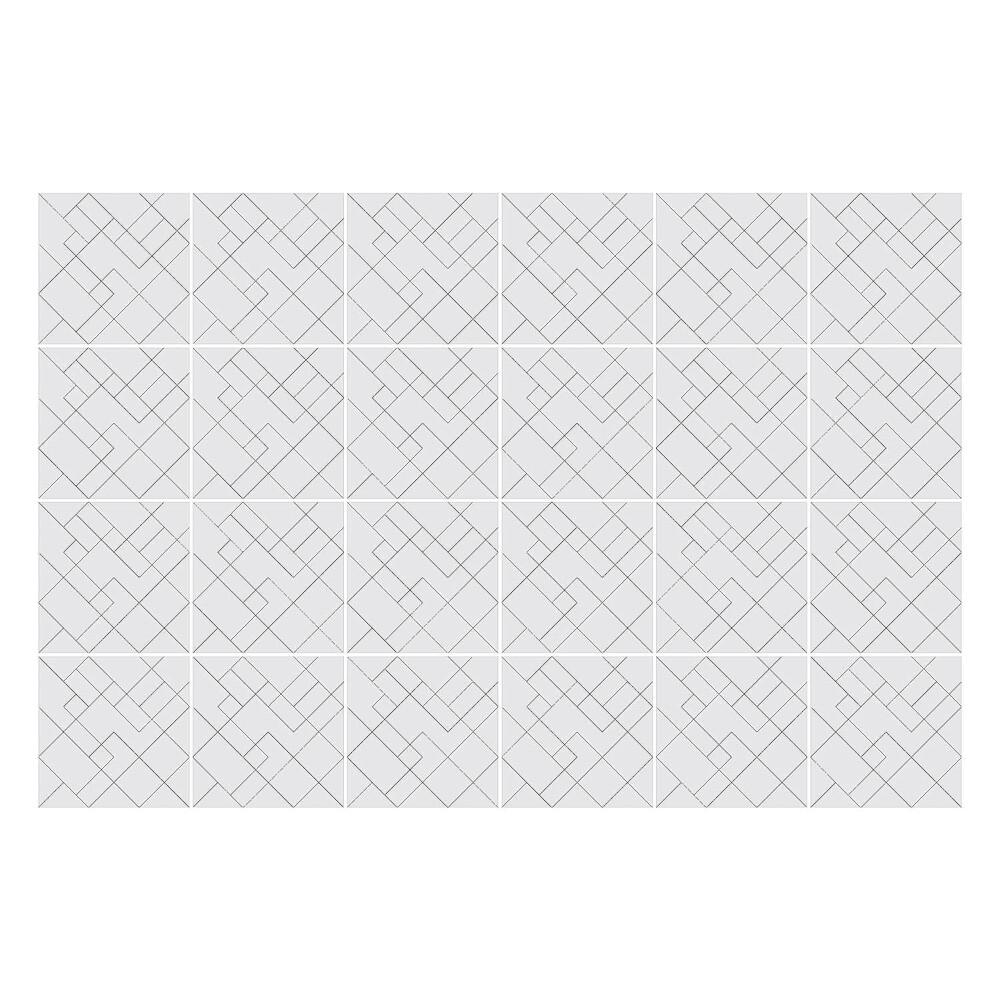 Fali csempe matrica Geometriai vonalak egy rácsban