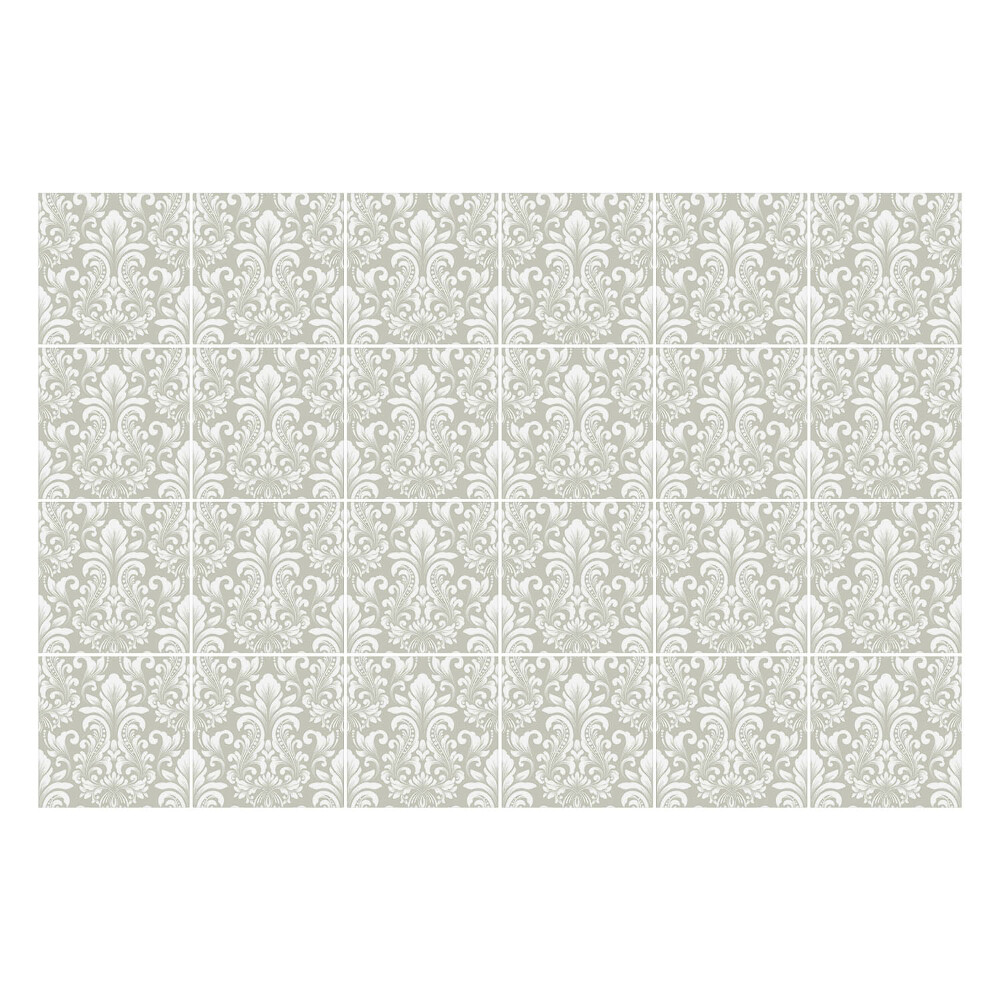 Konyha csempe matrica Elegáns virágdíszek