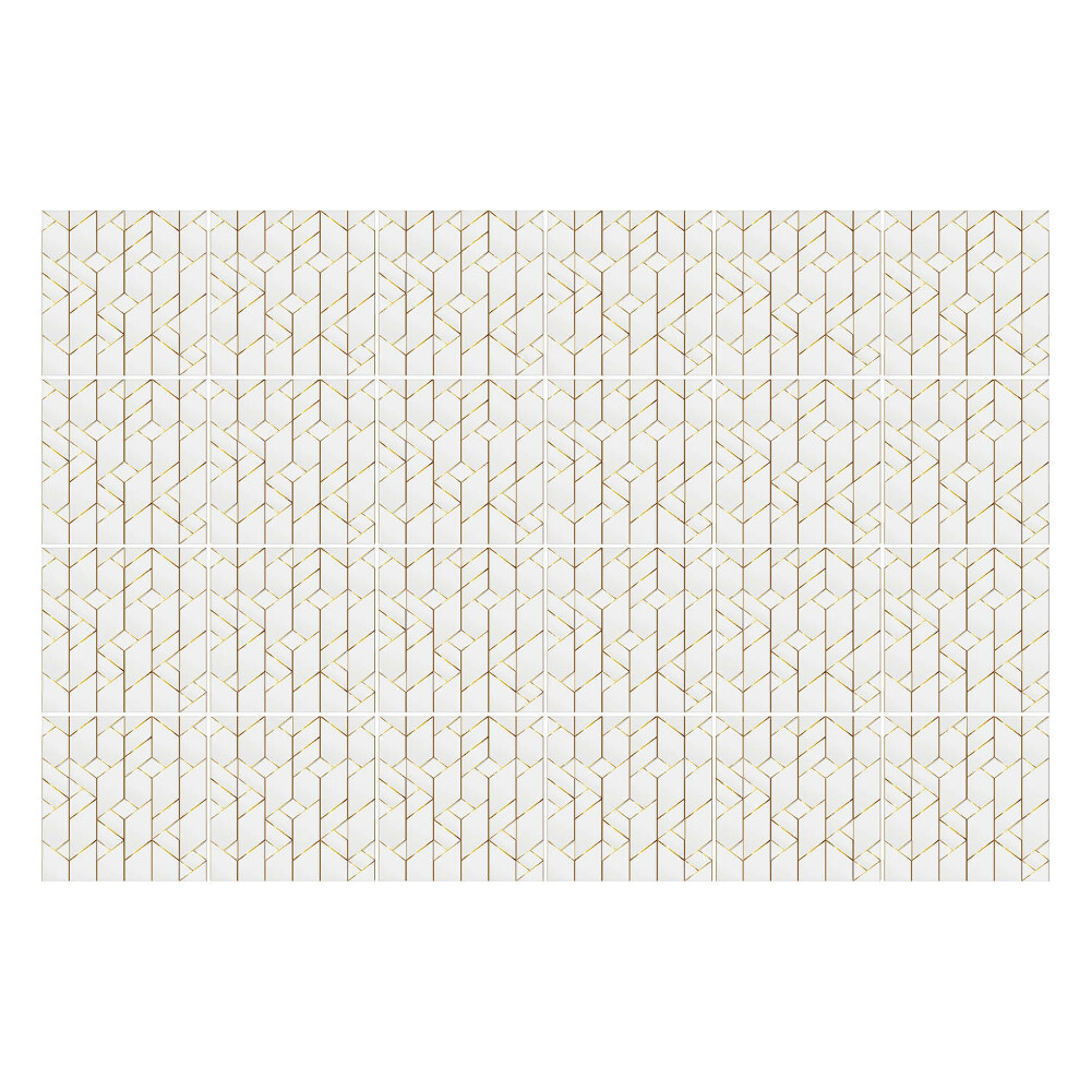 Konyha csempe matrica Geometriai vonalak egy rácsban