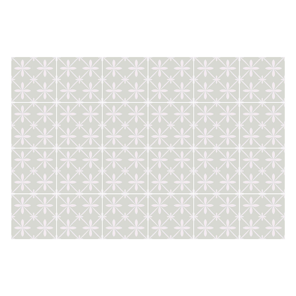 Konyha csempe matrica Virágmotívum hálóban