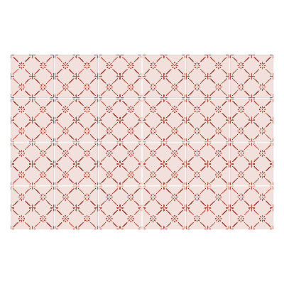 Csempe dekor matrica Retro vintage minta