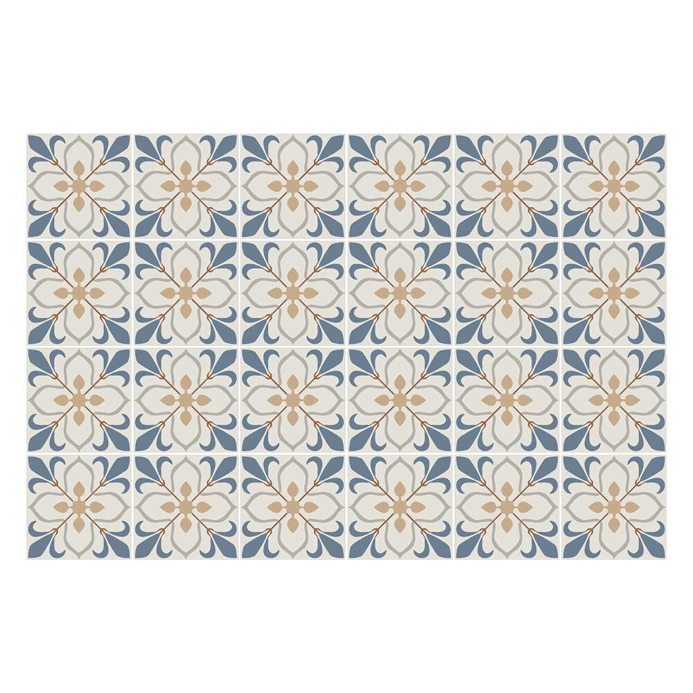 Csempe dekor matrica Virágmotívum hálóban