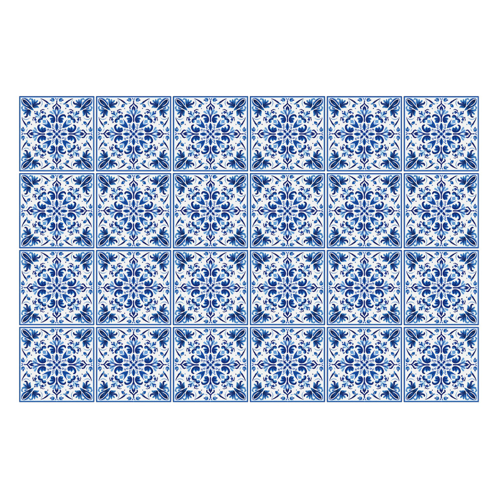 Fali csempe matrica Gazdagon díszített csempék