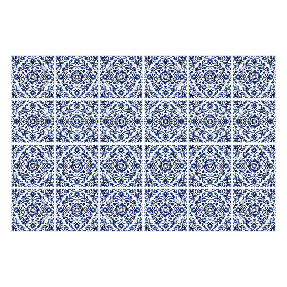 Fali csempe matrica Gazdagon díszített csempék