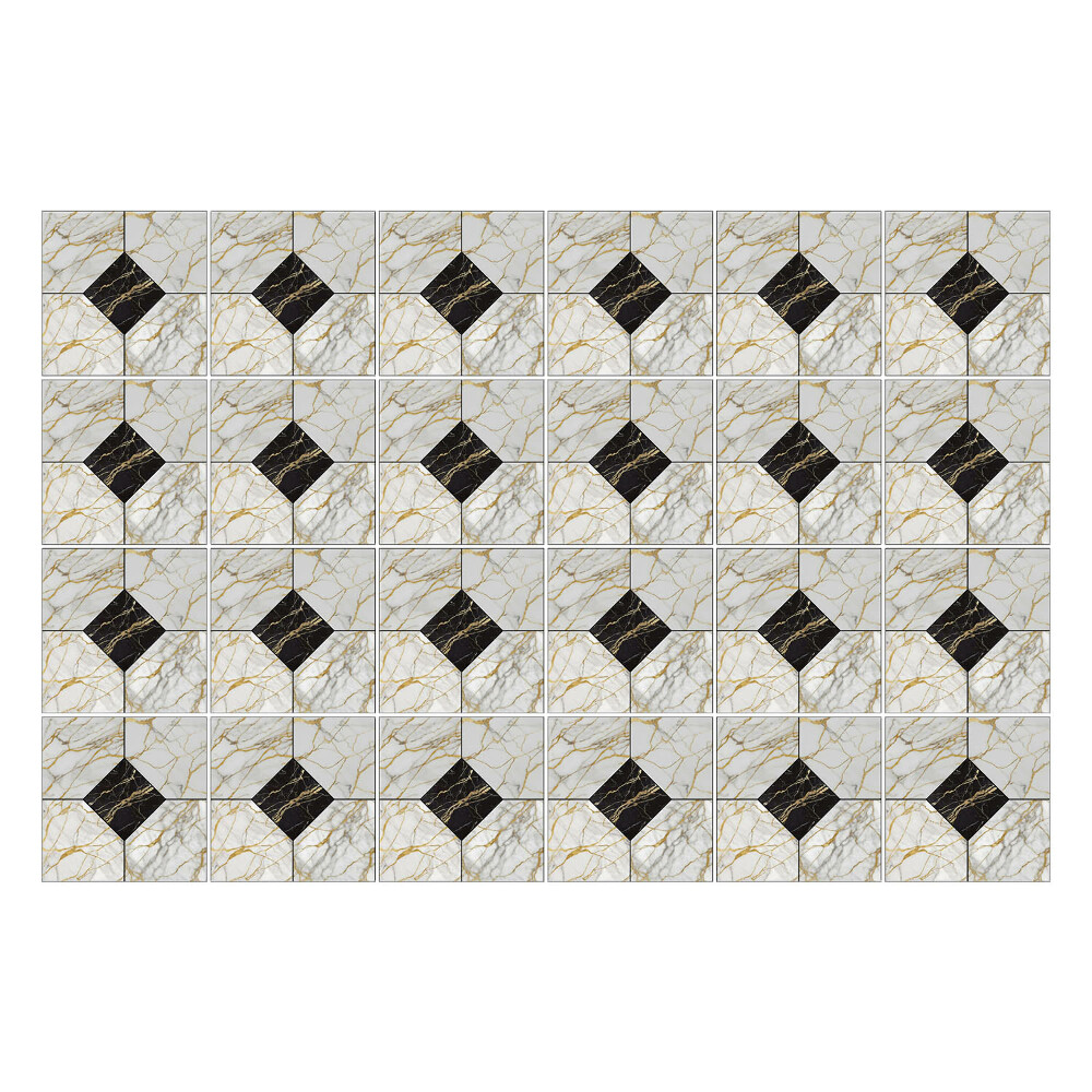 Csempe dekor matrica Geometriai csempék elrendezése