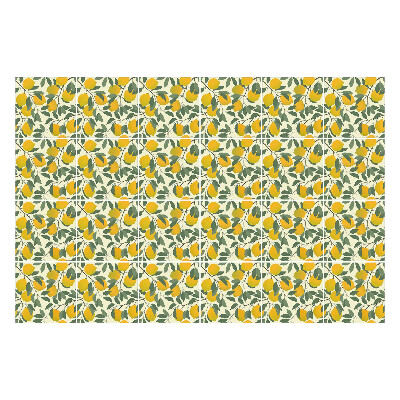 Fali csempe matrica Lédús citromok levelekkel