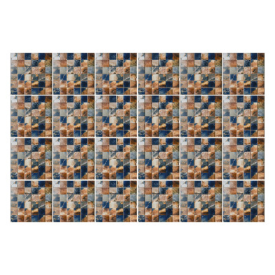 Konyha csempe matrica Mázas csempék mozaikja