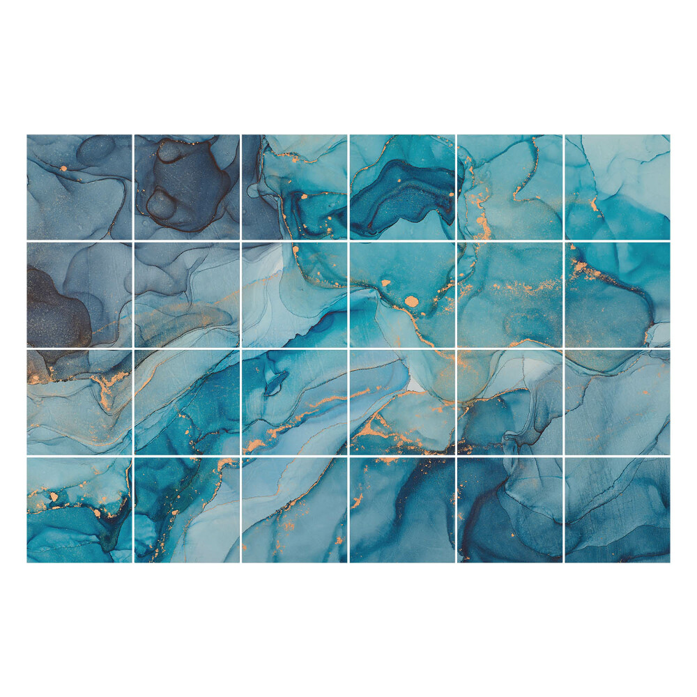 Konyha csempe matrica Absztrakt víz hullámok