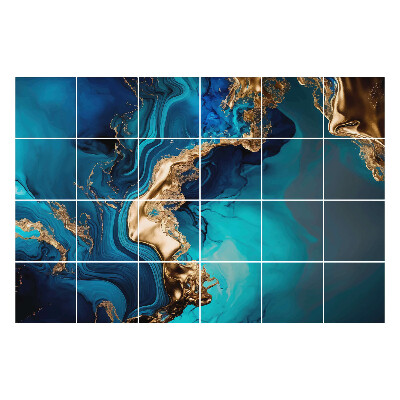 Csempe dekor matrica Absztrakt hullám tengeri formák