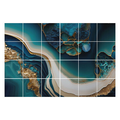 Fali csempe matrica Absztrakt hullámok és foltok