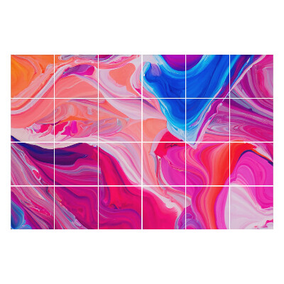 Csempe dekor matrica Pasztell színű festékek