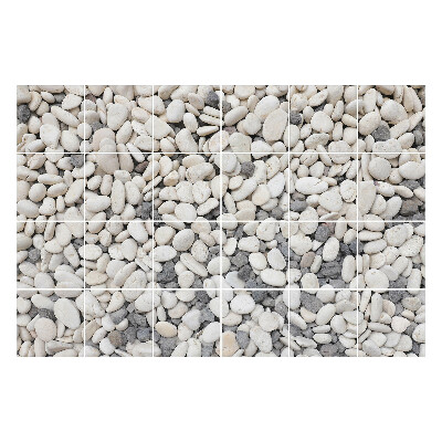 Fali csempe matrica Különböző formájú kövek